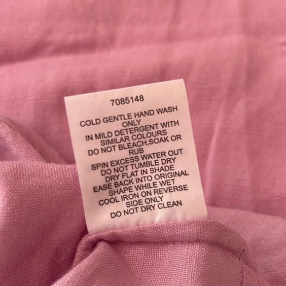 SEED HERITAGE Linen Lilac Off The Shoulder Smock Dress - Picture 8 of 8